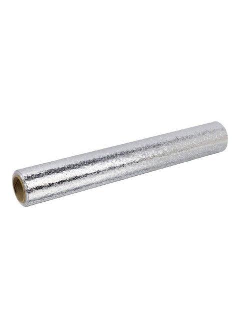 Oil Proof Waterproof Aluminum Foil Self Adhesive Heat Resistant Kitchen Backsplash Wallpaper Stickers Silver 60x3x3cm