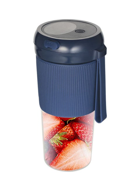 Mini Portable Electric USB Rechargeable Juicer Blender Machine 0 L H35041BL-KM Blue