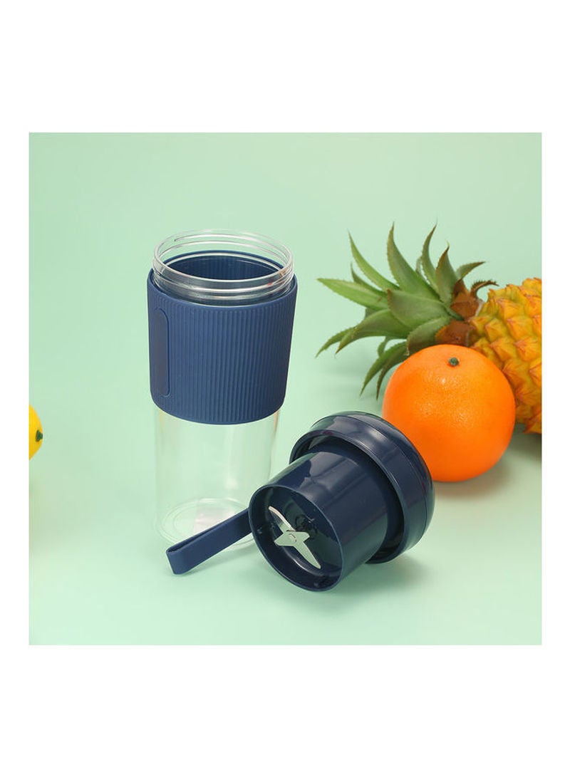 Mini Portable Electric USB Rechargeable Juicer Blender Machine 0 L H35041BL-KM Blue