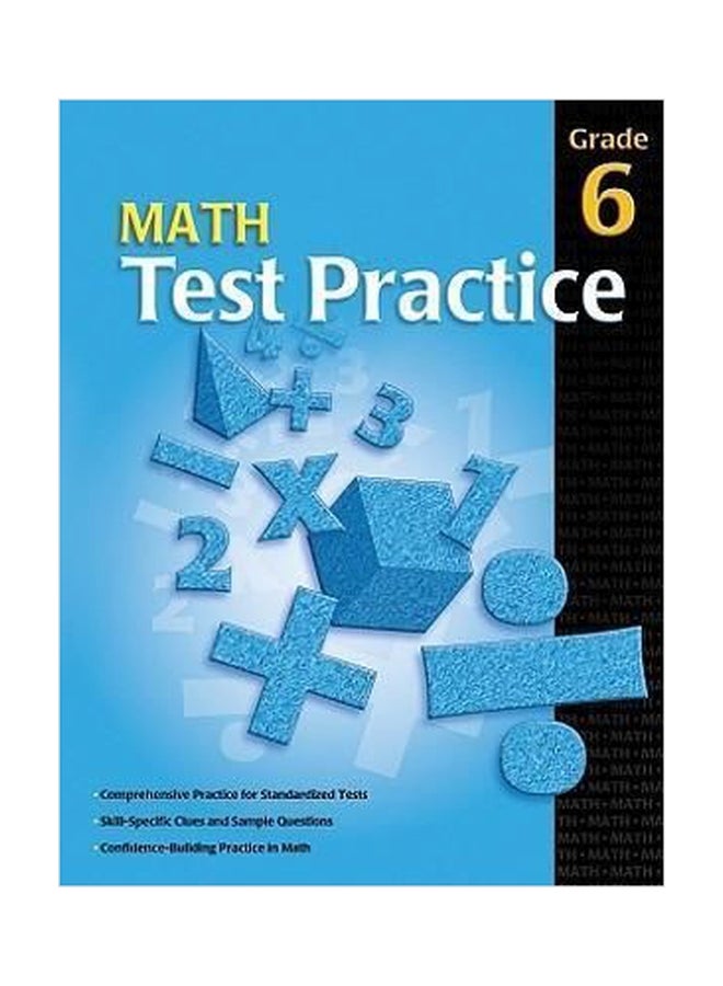 Math Test Practice, Grade 6 paperback english - 01032018 