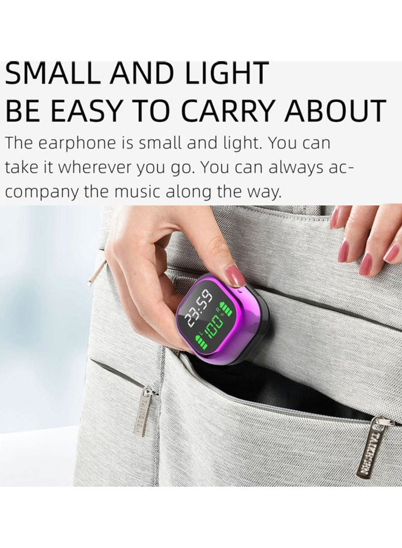 Generic - S6 Plus TWS BT True Wireless In-Ear Headphones With LED Display Purple - Image 1