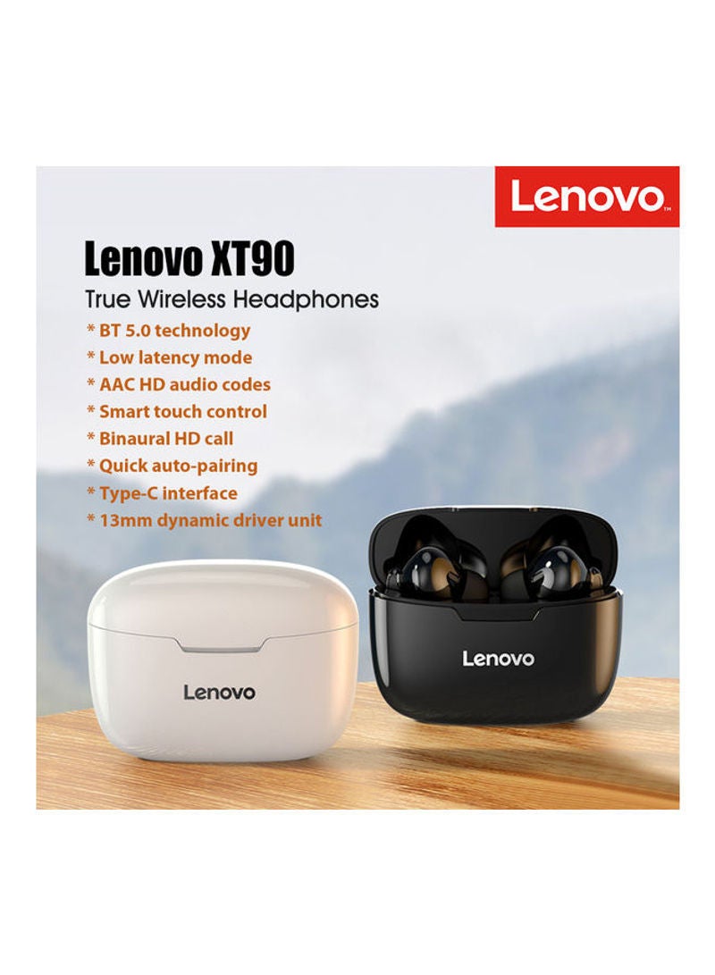 Lenovo - XT90 TWS BT True Wireless In-Ear Headphones White - Image 1