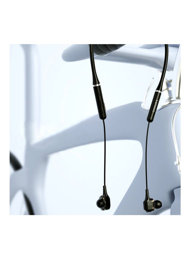 Lenovo LP40 BT Wired In-Ear Headphones With Loop Neck Sling Black - Image 3