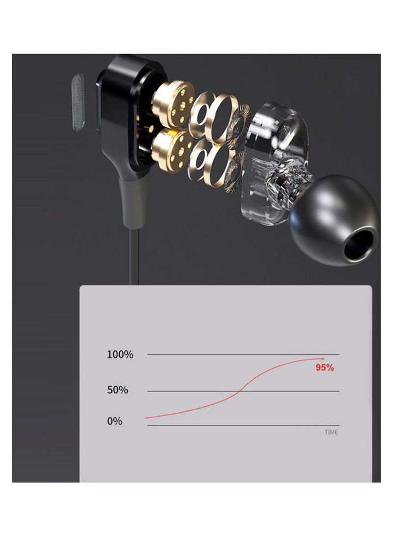 Lenovo LP40 BT Wired In-Ear Headphones With Loop Neck Sling Black - Image 5