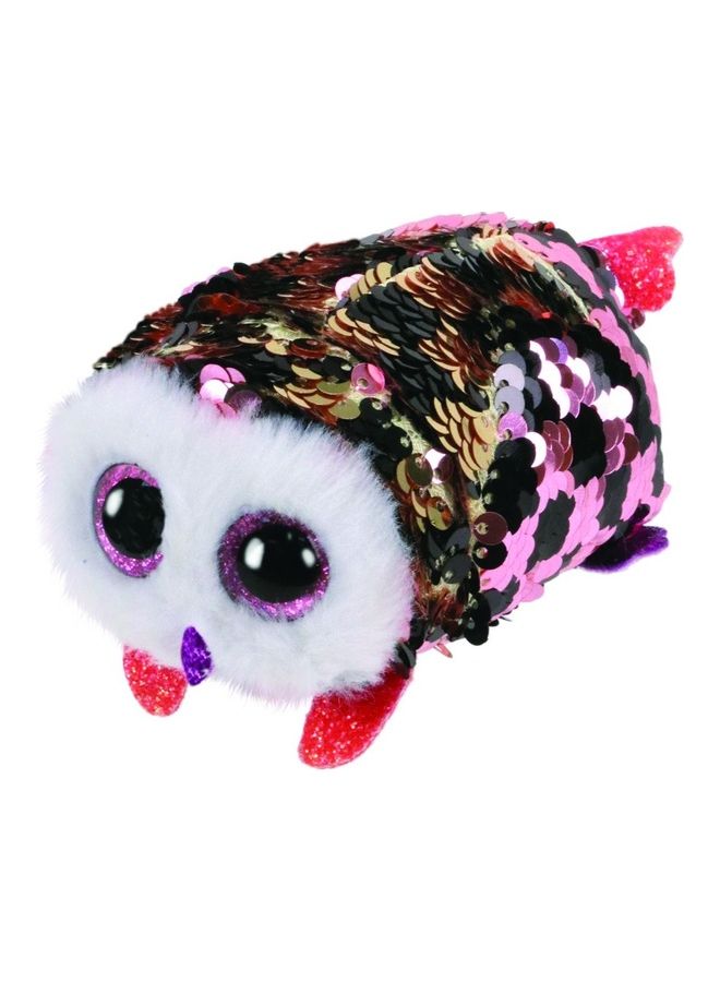 Ty Teeny Flippable Owl Checks Stuffed Toy 2inch