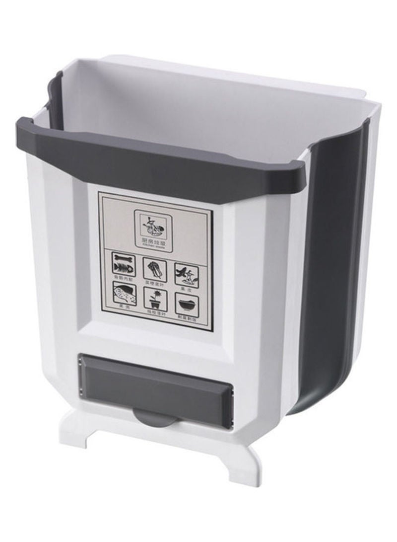 Mini Hanging Garbage Can White 26x6x24cm