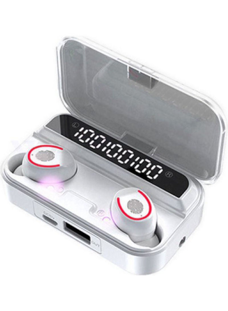F9-3 BT True Wireless In-Ear Headphones With Triple Display White - Image 1