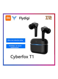 Silver Fox TWS T1 BT True Wireless In-Ear Headphones Black