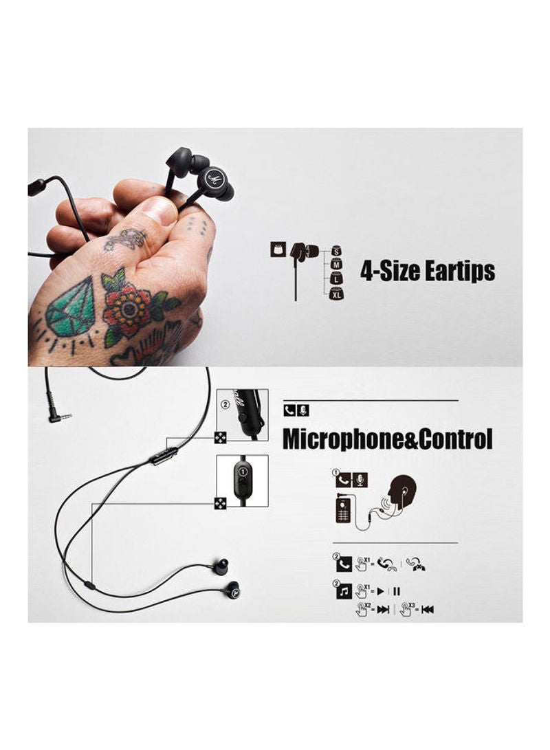 Generic - Marshall Mode Wired In-Ear Headphones Black - Image 1