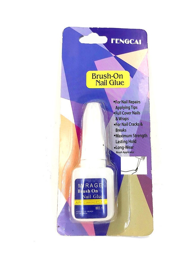 Mirage Brush On Nail glue Clear - v1607516489/N42932381A_1