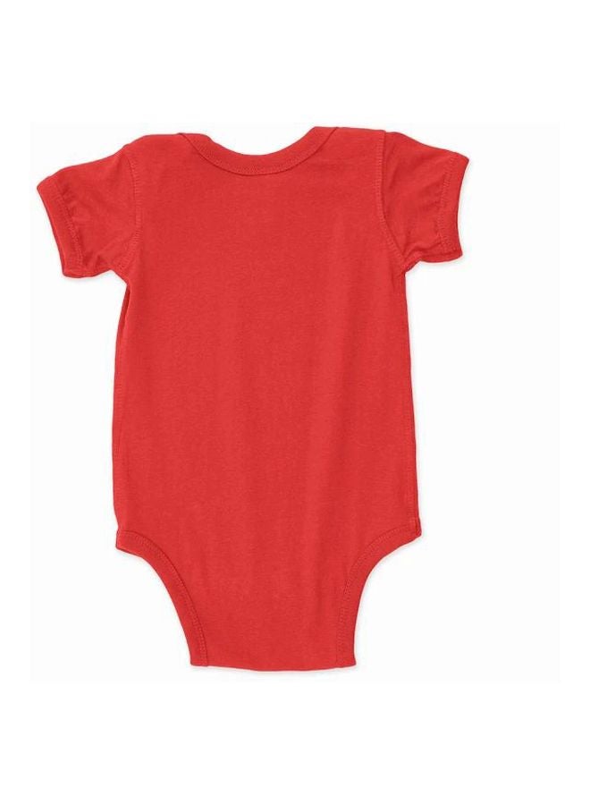 Twinkle Hands My First Christmas Printed Onesie Red/White  - Image 2