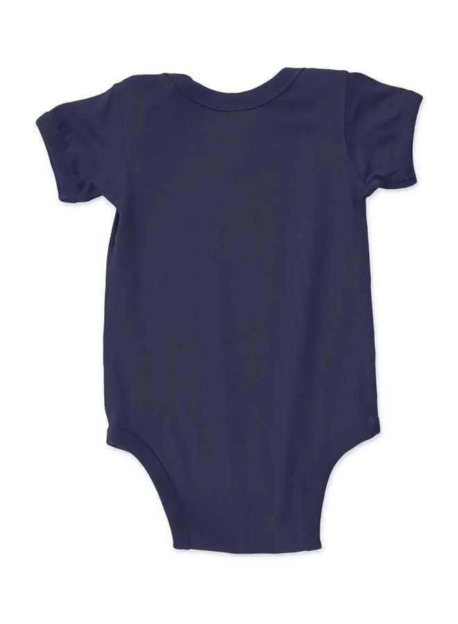 Twinkle Hands - I Can't Keep Calm It's My First Birthday Printed Onesie Navy/White - Image 1