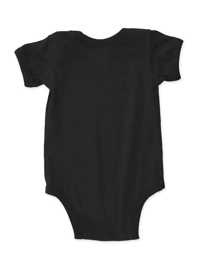 Twinkle Hands - Shh I'M Watching The Game With Dad Printed Onesie Black/White - Image 1