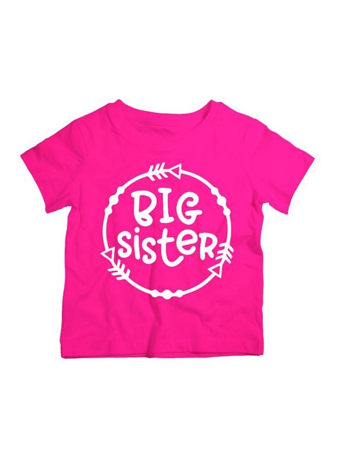 Big Sister Printed T-Shirt Pink/White - v1607517092/N42775968V_1