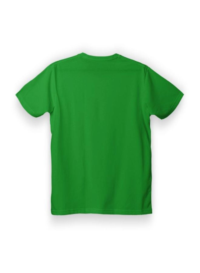 Twinkle Hands T-Rex Dinosaur Printed T-Shirt Green/White - Image 2