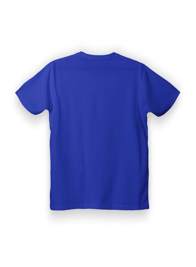 Twinkle Hands - Casual Big Brother Again Printed T-Shirt Blue - Image 1