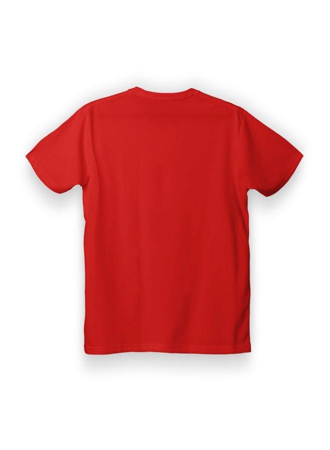 Twinkle Hands - Merry Christmas And Happy New Year Printed T-Shirt Red/White - Image 1