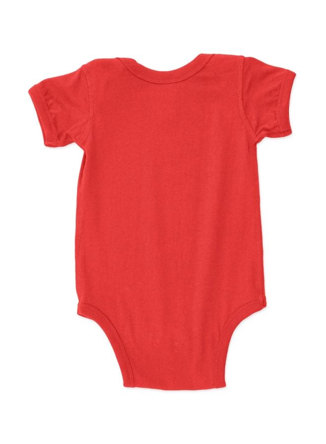 Twinkle Hands My First Christmas Printed Onesie Red/White  - Image 2