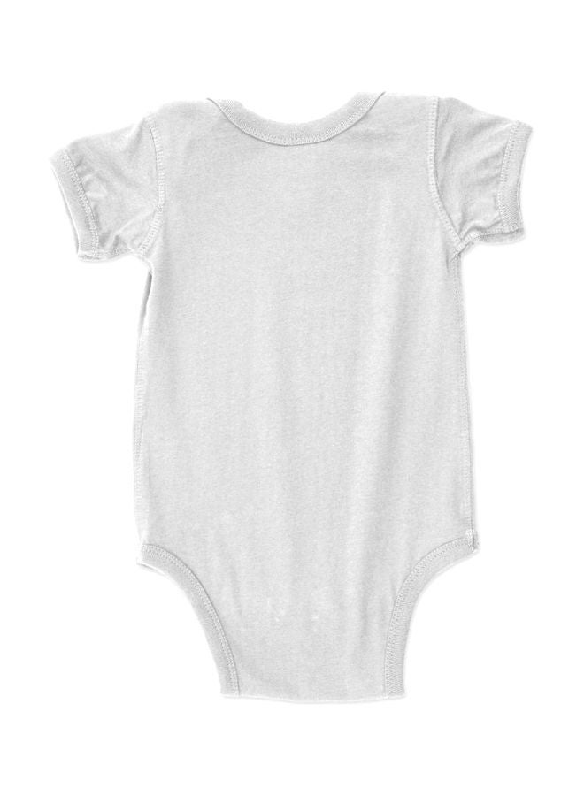 Twinkle Hands - Nana Was Here Printed Onesie White/Red/Blue - Image 1