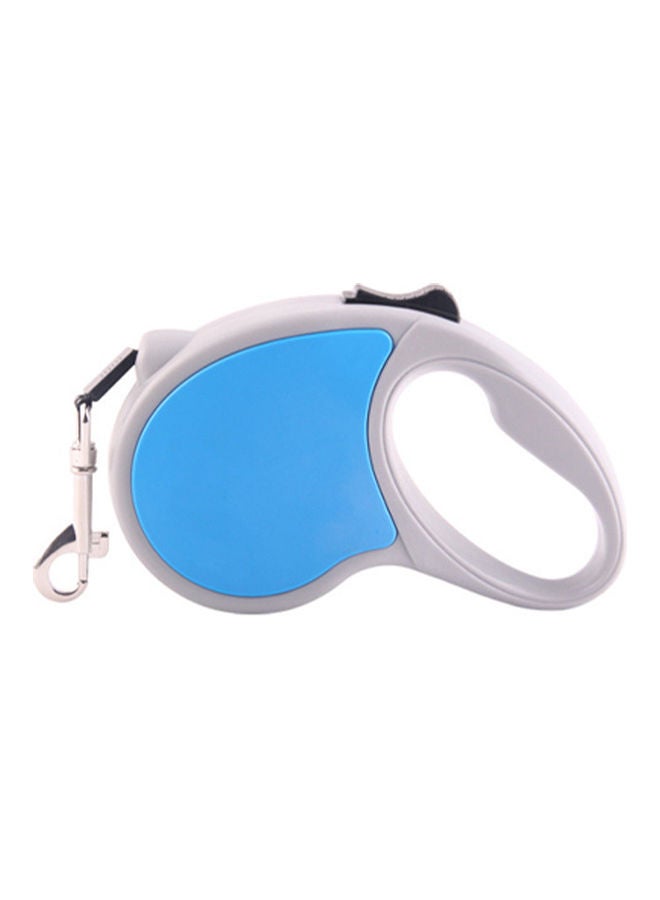 مقود مشيٍ قابل للسحب مع مقبض مضاد للانزلاق للحيوانات الأليفة أزرق/رمادي 19 x 4.5سم - Image 1