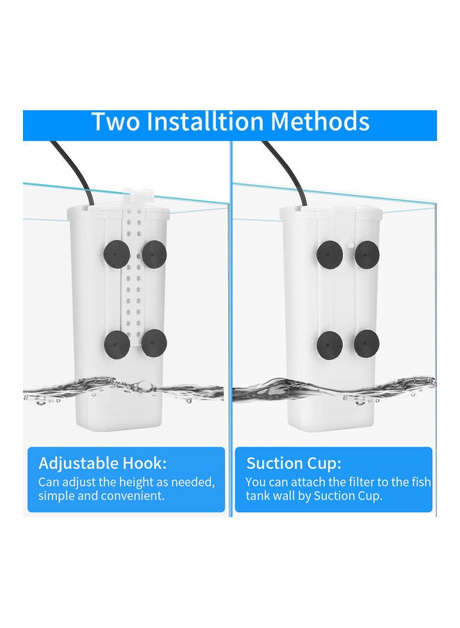 Generic Aquarium Waterfall Turtle Internal Filter White 18.00x6.00x10.00cm  - Image 4
