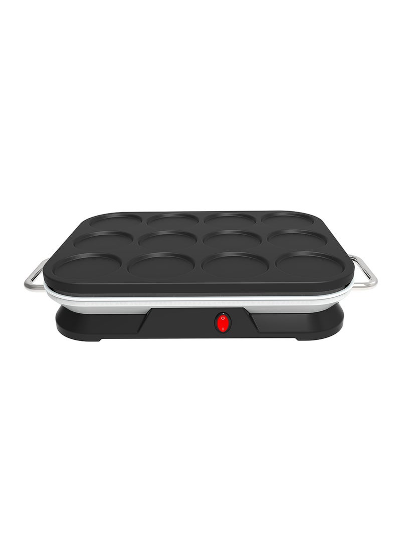 ALSAIF-ELEC Crepe Maker 12 Eyes 1600 W E04406 Black 