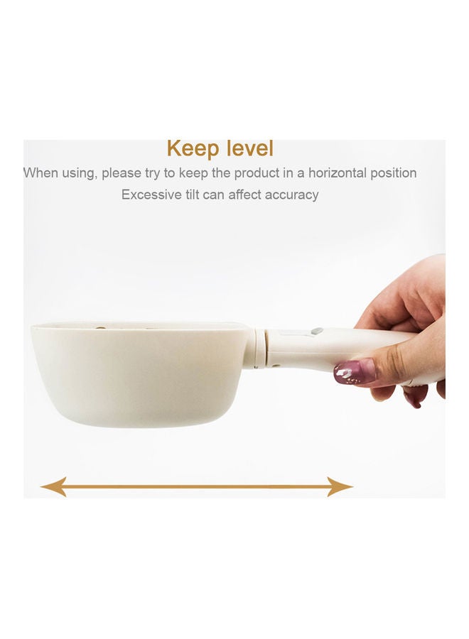 Pet Food Measuring Detachable Digital Spoon White 25 x 10cm - Image 3