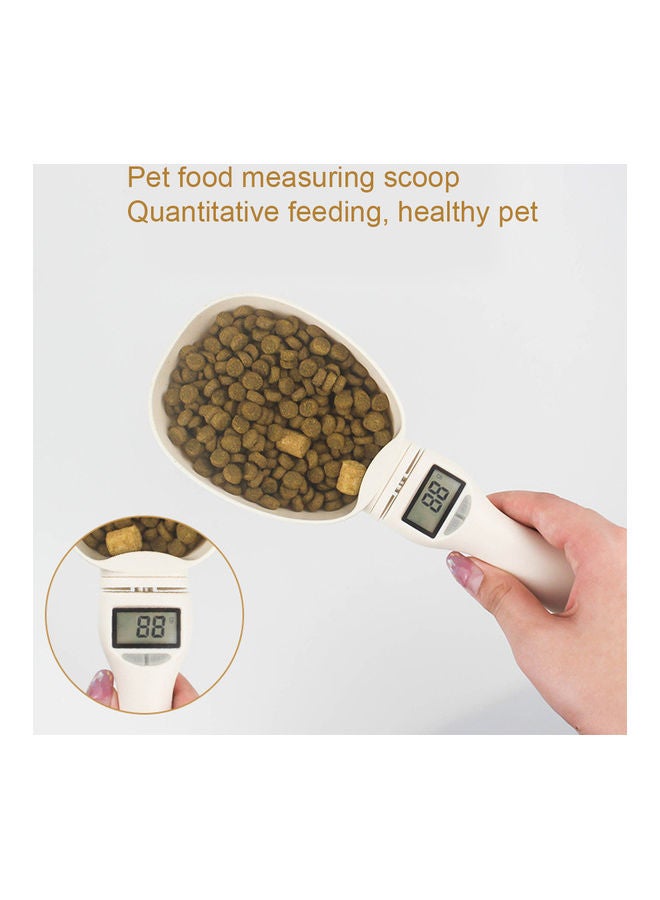 Pet Food Measuring Detachable Digital Spoon White 25 x 10cm - Image 4