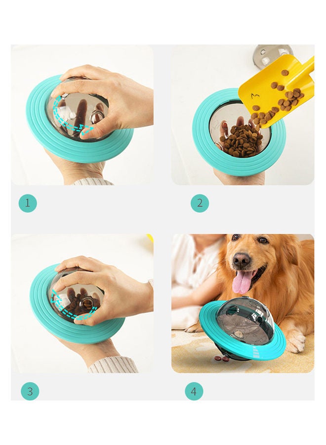 Dog Food Dispensing Frisbee Yellow 17.60 x 12.80 x 17.60cm - Image 3