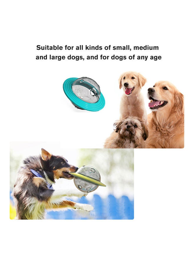 Dog Food Dispensing Frisbee Yellow 17.60 x 12.80 x 17.60cm - Image 2