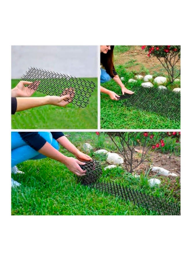 6 Pcs Repellent Mat Safe Harmless Plant Protection Spike Mats Black 51.50 x 6.00 x 15.50cm - Image 2