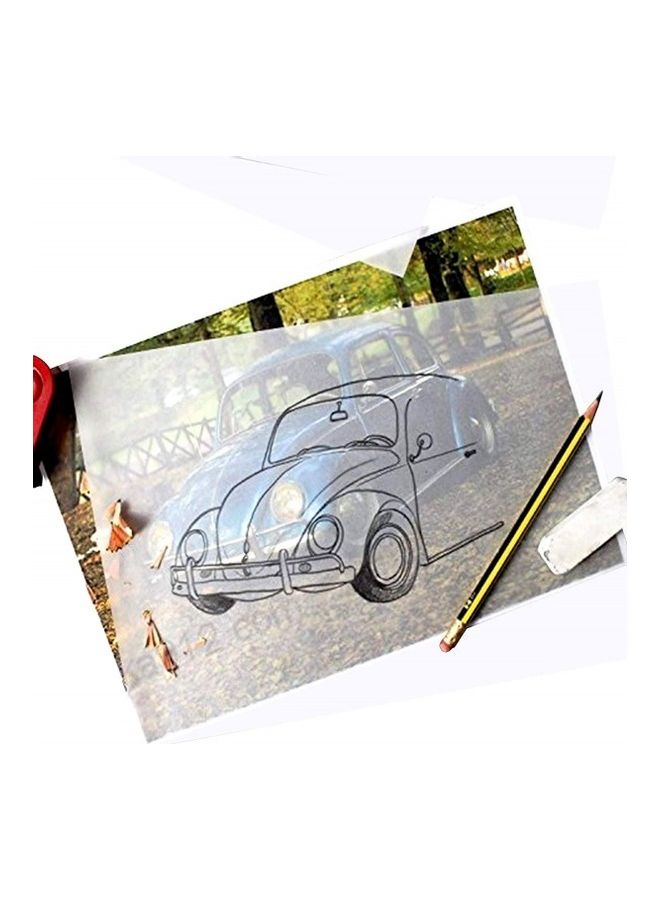 مجموعة أوراق رسم للرسم مقاس A4 مكونة من 50 قطعة أبيض - Image 2