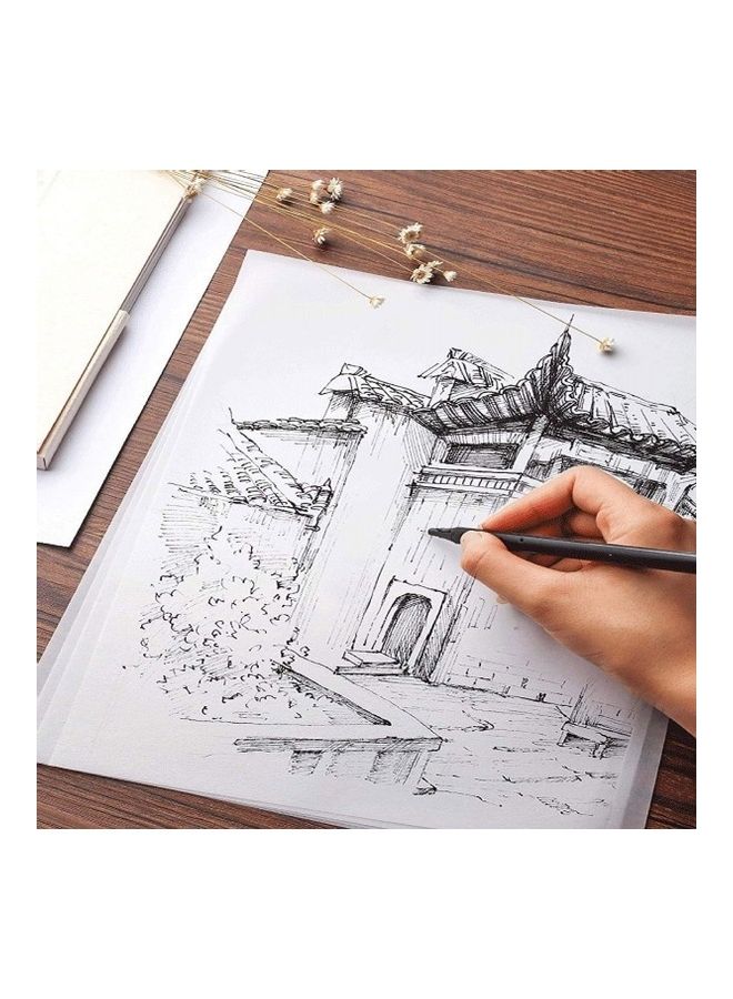 مجموعة أوراق رسم للرسم مقاس A4 مكونة من 50 قطعة أبيض - Image 3