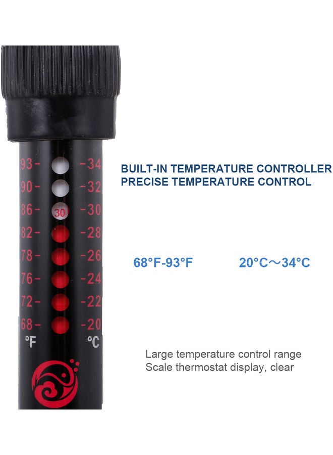 Generic Mini Aquarium Fish Tank Water Heater Quartz Tube With Suction Cup Black 28 x 4cm  - Image 5