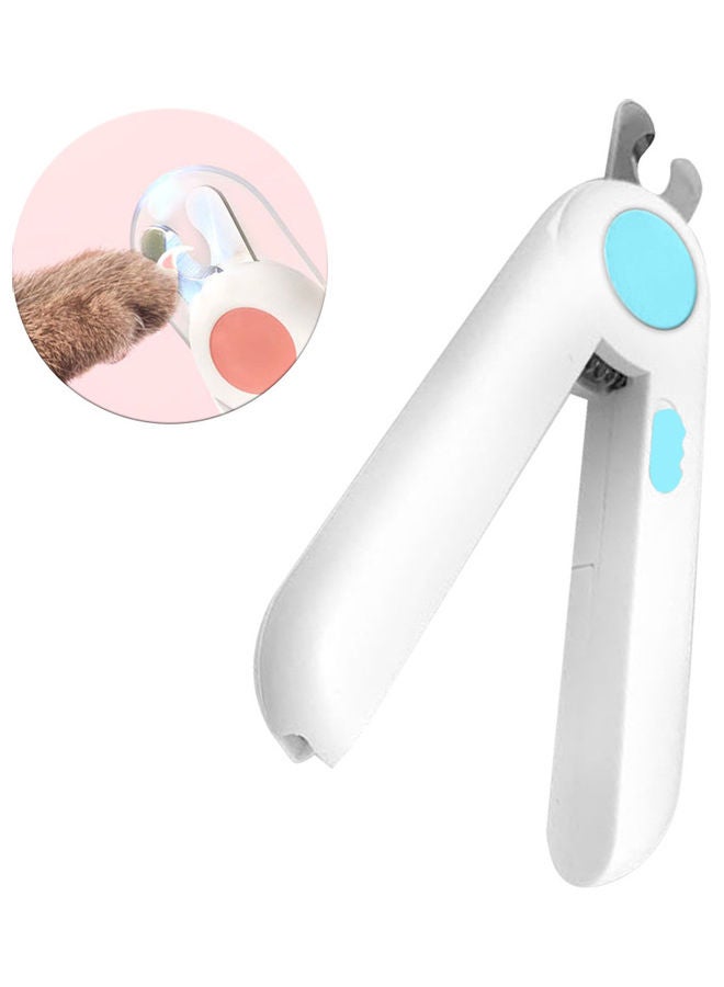 Professional Pet Nail Clipper With Led Light White/Blue 18 x 5.5cm - Image 2