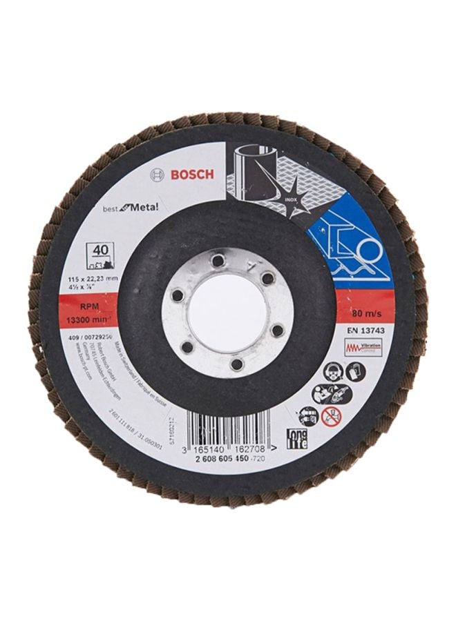 BOSCH Heavy Duty Flap Disc Black