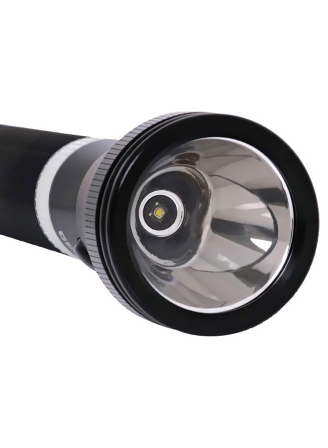 GEEPAS - Rechargeable LED Flashlight Black 281mm - Image 1