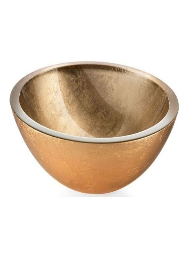 SGC Sikorite Glass Wash Basin Beige 