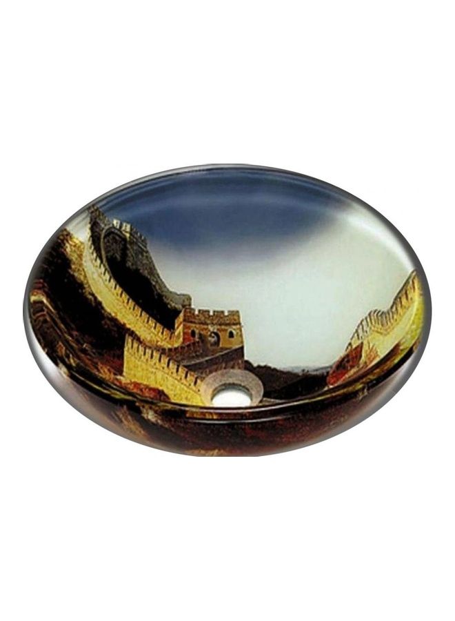 SGC Sikorite Glass Wash Basin Multicolor 