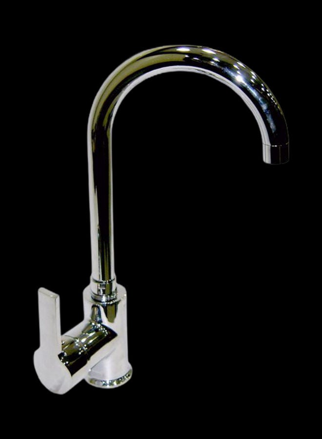 صنبور خلاط المطبخ للماء البارد والساخن فضي