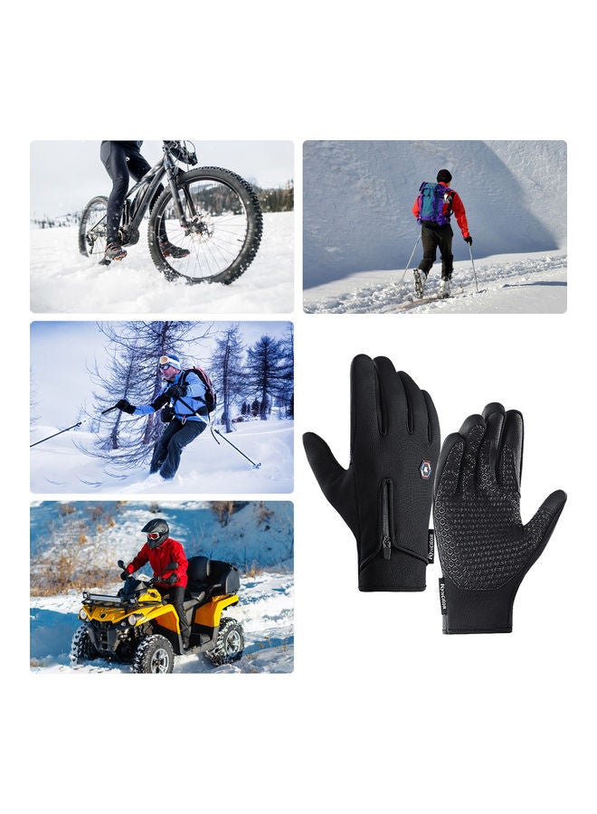 Generic Pair Of Anti-Slip Sensitive Screen Touching Hand Warmer Gloves S  - Image 4