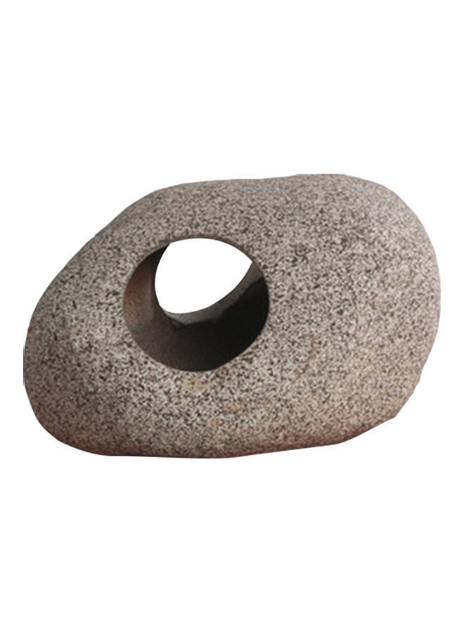 Generic Aquarium Ceramic Cave Decoration  Cichlid Stone Grey 9 x 6cm  - Image 1