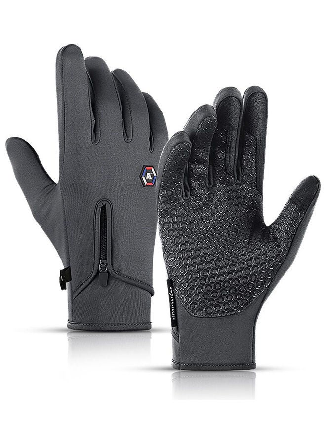 Generic Pair Of Anti-Slip Sensitive Screen Touching Hand Warmer Gloves XL  - Image 1