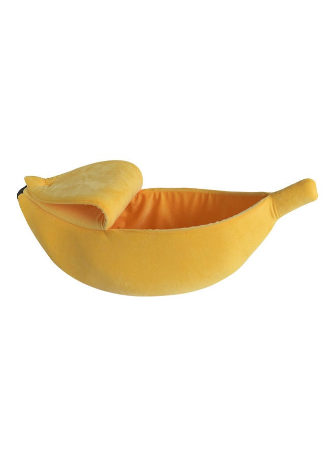 Portable Banana Shaped Bed Yellow 35 x 10cm - Image 1