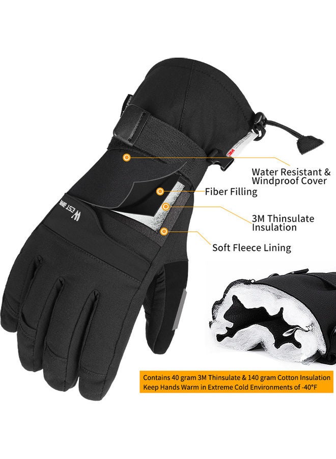 WEST BIKING Pair Of Double Layer Skiing Cycling Motorcycles Sports Gloves XL  - Image 4