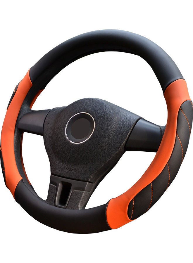 Generic Universal Car Steering Wheel Soft Leather Grip Non-Slip Cover  - Image 1