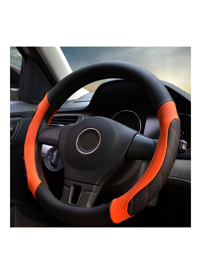 Generic Universal Car Steering Wheel Soft Leather Grip Non-Slip Cover  - Image 4