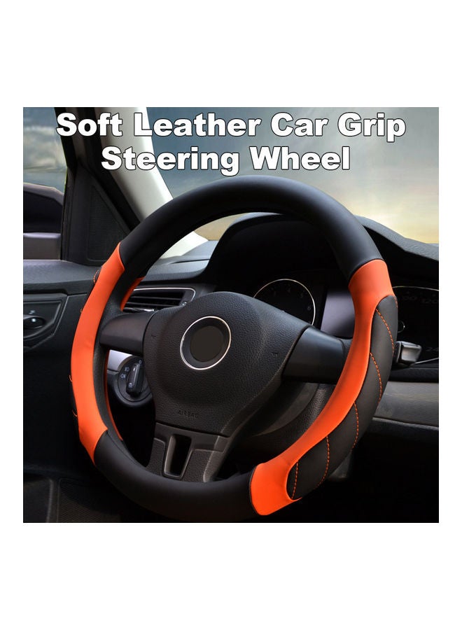 Generic Universal Car Steering Wheel Soft Leather Grip Non-Slip Cover  - Image 5