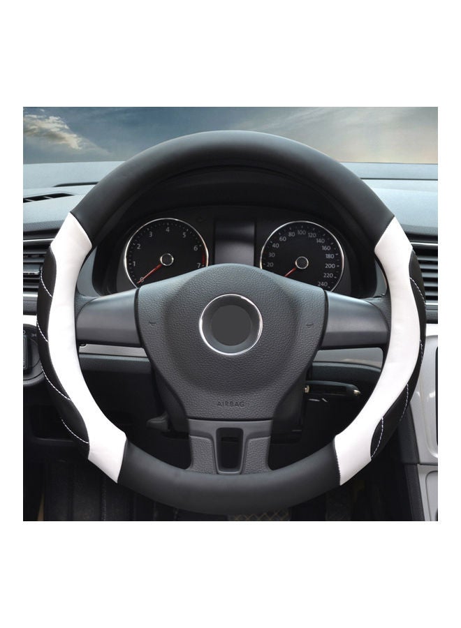 Universal Car Steering Wheel Soft Leather Grip Non-Slip Cover - Image 2