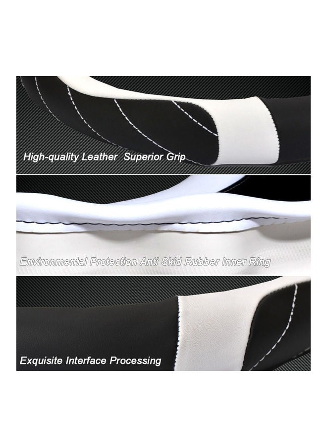 Universal Car Steering Wheel Soft Leather Grip Non-Slip Cover - Image 3